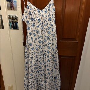 Altar'd State Blue Floral Maxi Dress